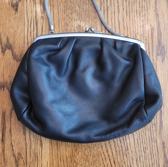 Kenneth Cole Genuine Black Leather Clutch Purse Handbag Wristlet - Picture 3 of 8